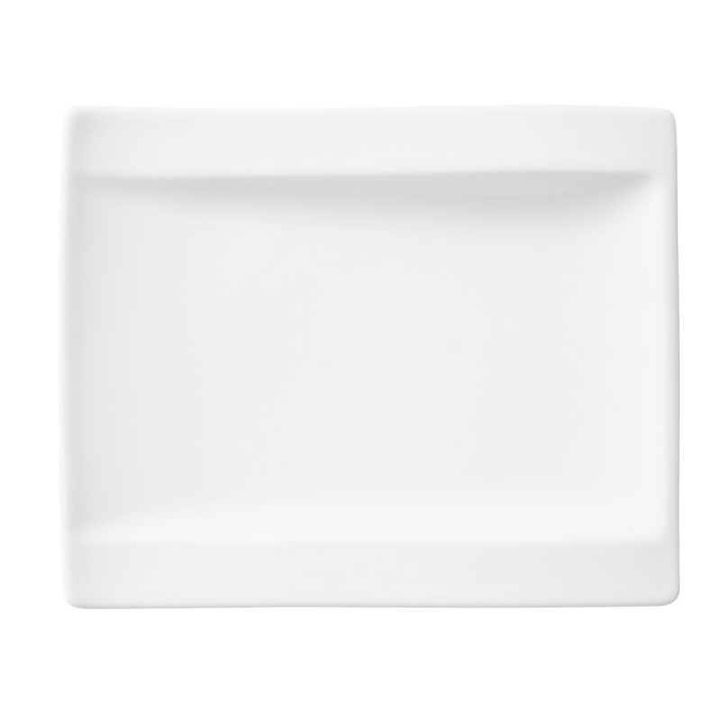 Тарілка прямокутна плоска Villeroy & Boch NewWave 18х15 см преміум фарфор білий 10-2525-2660