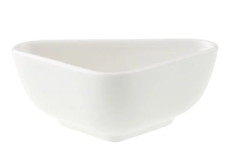Чаша глибока трикутна Villeroy & Boch Pi Carré 11х7 см преміум фарфор білий 16-3334-3835