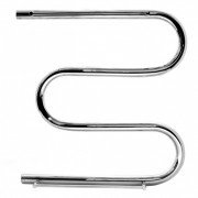 Полотенцесушитель водяной Navin Змеевик 32 500х500 мм с полкой нержавеющая сталь хром 00-000231-5050