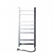 Електрична рушникосушарка Navin Авангард 360х800 мм права з кнопкою нержавіюча сталь хром 10-028050-3680