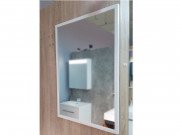 Зеркало в ванную комнату Fancy Marble 70х70 см белая рама 7070MW