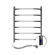 Электрический полотенцесушитель Navin Блюз 480х600 левый Digital сенсор с таймером нержавеющая сталь хром 10-006133-4860