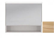 Зеркальный шкаф Fancy Marble Okinava 120х23,7 см с диодной подсветкой шпон дуба Okinava120ш