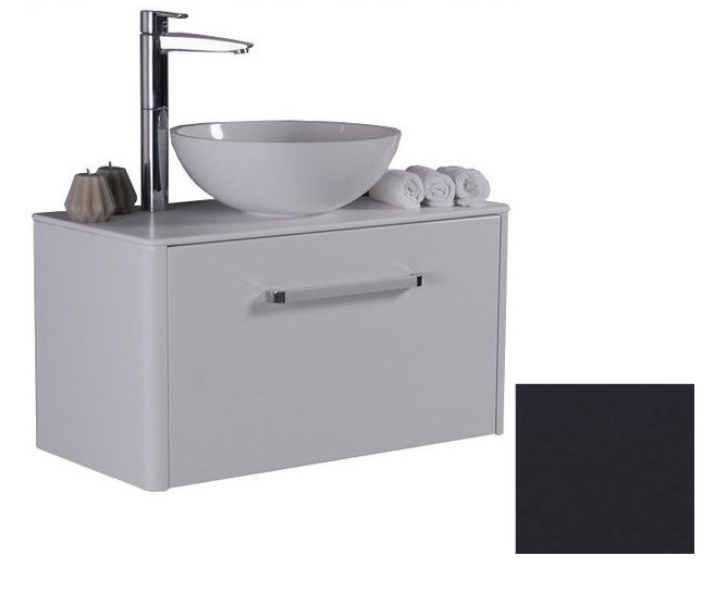 Тумба підвісна Fancy Marble Fiji 79,2x39,5 см із раковиною Mona МДФ сірий Fiji 800С