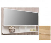 Зеркальный шкаф Fancy Marble Butterfly 90х12 см шпон дуба/белый профиль ШЗ-Бат2 9ш