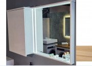 Дзеркальна шафа Fancy Marble Jamaica 124,5х20 см дзеркало праворуч шпон дуба Jamaica RБш