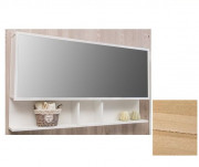 Зеркальный шкаф Fancy Marble Butterfly 100х12 см шпон дуба/белый профиль ШЗ-Бат2 10ш