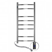 Электрический полотенцесушитель Navin Камелия 360х800 левый сенсор с таймером нержавеющая сталь хром 10-007133-3680