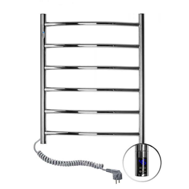 Электрический полотенцесушитель Navin Камелия 480х600 левый сенсор с таймером нержавеющая сталь хром 10-007133-4860