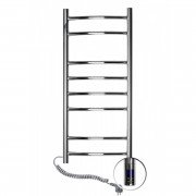 Электрический полотенцесушитель Navin Камелия 360х800 левый сенсор с таймером нержавеющая сталь хром 10-007133-3680