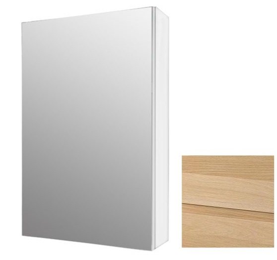 Зеркальный шкаф Fancy Marble 45х15 см шпон дуба ШЗ-450ш