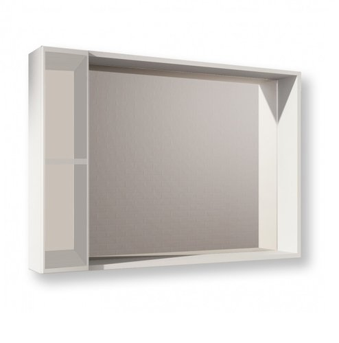 Зеркальный шкаф Fancy Marble 98,4х15,6 см с диодной подсветкой ДСП белый ШЗ-980 Б