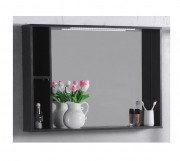 Дзеркальна шафа Fancy Marble 98,4х15,6 см з діодним підсвічуванням ДСП сірий ШЗ-980 С