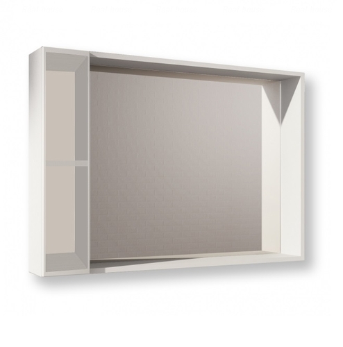 Зеркальный шкаф Fancy Marble 98,4х15,6 см с диодной подсветкой ДСП белый ШЗ-980 Б