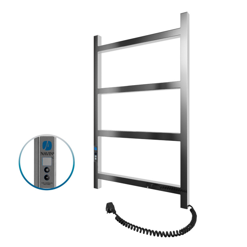 Электрический полотенцесушитель Navin Nordic 500х800 Digital правый нержавеющая сталь хром 10-041052-5080