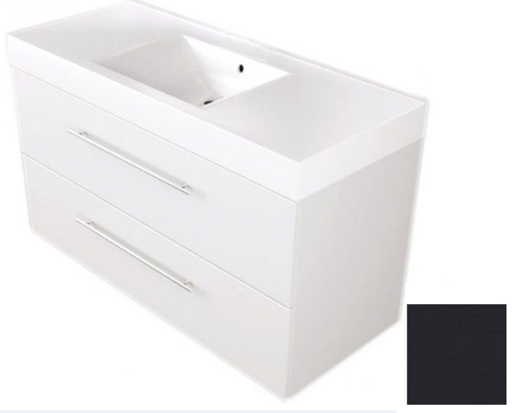 Тумба подвесная Fancy Marble Barbados 119,2х48,9 см с раковиной Nadja 1200C МДФ серый ШН-8С