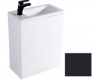 Тумба подвесная Fancy Marble Java 50x24,5 см с раковиной Linnea 500 МДФ серый ШН-500С