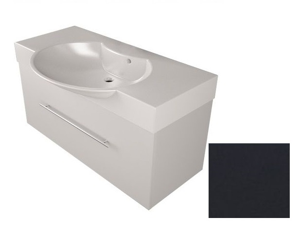 Тумба подвесная Fancy Marble Sumatra-1 98х40 см с раковиной Carme 980 МДФ серый SUM1-980N G