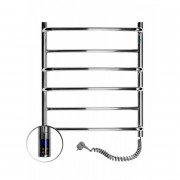 Электрический полотенцесушитель Navin Омега 530х600 правый сенсор с таймером нержавеющая сталь хром 10-015033-5360