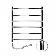 Электрический полотенцесушитель Navin Омега 530х600 левый сенсор с таймером нержавеющая сталь хром 10-015133-5360