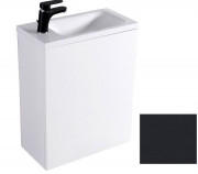 Тумба підвісна Fancy Marble Java 50x24,5 см з раковиною Linnea 500 МДФ сірий ШН-500С