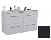 Тумба подвесная Fancy Marble Cuba 119,5х45,4 см с раковиной Amelia 1200D МДФ серый ШН-Am1200DC