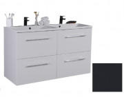 Тумба підвісна Fancy Marble Cuba 119,5 х45,4 см з раковиною Amelia 1200D МДФ сірий ШН-Am1200DC