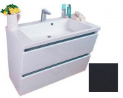 Тумба подвесная Fancy Marble Cyprus 85х50 см с раковиной Peggy 850C МДФ серый ШН Peggy С