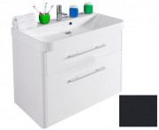 Тумба подвесная Fancy Marble Devon 79,1х48,7 см с раковиной Carla 800C МДФ серый ШН-Carla С