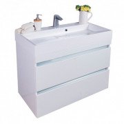 Тумба підвісна Fancy Marble Borneo 90x45,9 см із раковиною Ashley 900 МДФ білий Borneo Borneo 900 Б Ash