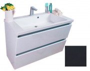 Тумба подвесная Fancy Marble Cyprus 85х50 см с раковиной Peggy 850C МДФ серый ШН Peggy С