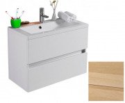 Тумба подвесная Fancy Marble Rodos 69х34,2 см с раковиной Elina 700 шпон дуба Rodos 70ш