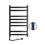 Рушникосушарка електрична Navin Авангард 480х800 ліва Digital із таймером пофарбована сталь чорний 12-228152-4880