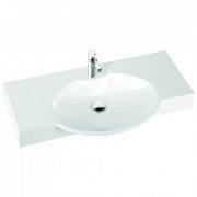 Раковина для ванной Fancy Marble Carme 80х55,6 искусственный камень белый 3408101