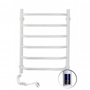 Электрический полотенцесушитель Navin Блюз 480х600 левый сенсор с таймером окрашенная сталь белый 12-006133-4860