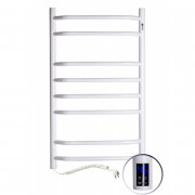 Рушникосушарка електрична Navin Блюз 480х800 ліва сенсор із таймером пофарбована сталь білий 12-006133-4880