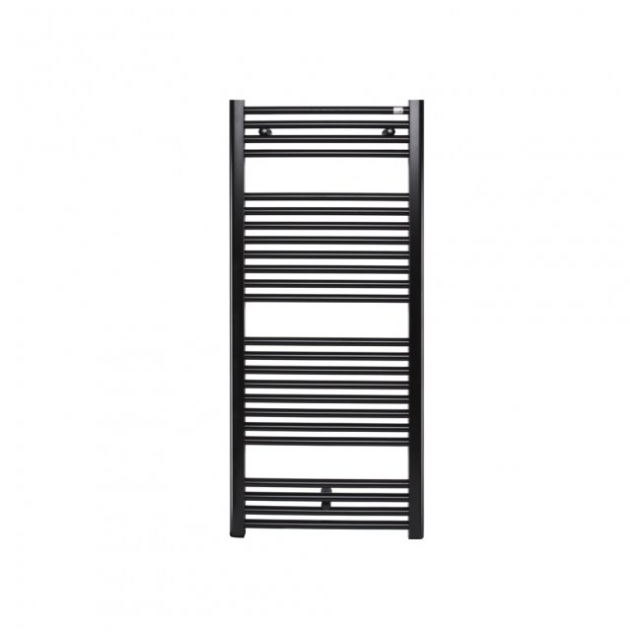 Полотенцесушитель водяной Zehnder Virando для закрытых систем отопления черный матовый AB-120-060-9017