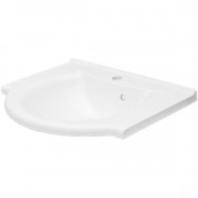 Раковина для ванной Fancy Marble Anna 60х47 см искусственный камень белый матовый 1506103