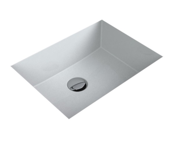 Раковина для ванної Fancy Marble Lester 56,1 х34, 6 см під стільницю штучний камінь білий 8705101