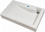 Раковина для ванної Fancy Marble Shelly 80х50 см штучний камінь білий 8708101