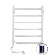 Электрический полотенцесушитель Navin Блюз 480х600 левый сенсор с таймером окрашенная сталь белый 12-006133-4860