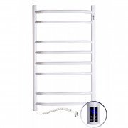 Электрический полотенцесушитель Navin Блюз 480х800 левый сенсор с таймером окрашенная сталь белый 12-006133-4880