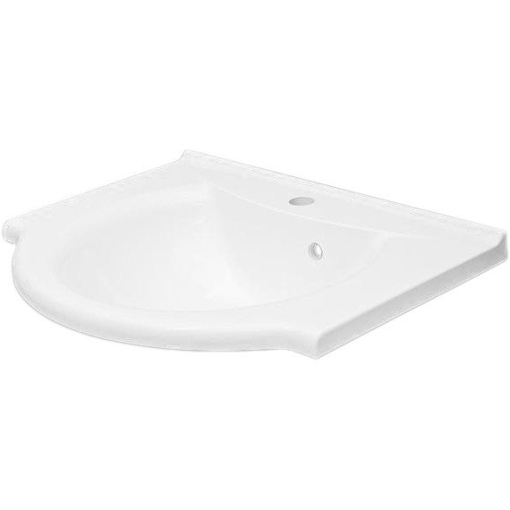 Раковина для ванной Fancy Marble Anna 60х47 см искусственный камень белый матовый 1506103