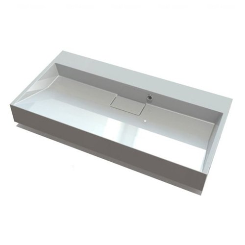 Раковина для ванной Fancy Marble Ashley 89,8х45,8 см искусственный камень белый матовый 2809103