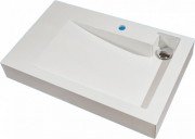 Раковина для ванной Fancy Marble Shelly 80х50 см искусственный камень белый 8708101