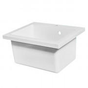 Раковина для ванной Fancy Marble Tina 50,2х41,4 см искусственный камень белый 6805101