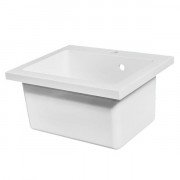 Раковина для ванної Fancy Marble Tina 50,2 х41, 4 см штучний камінь білий 6805101