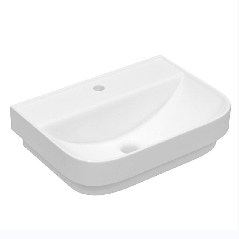 Раковина для ванной Volle Solo 54х39,5 см накладная/подвесная керамика белый 13-55-113