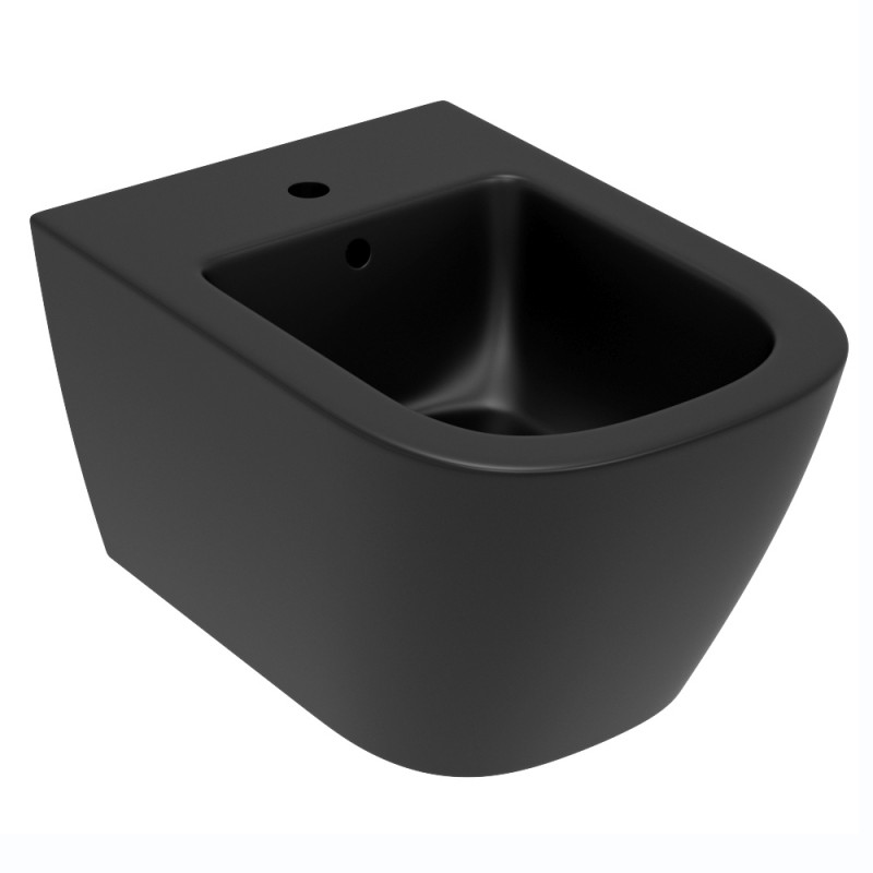 Биде подвесное Volle Solo 36х53,5 см керамика матовый черный 13-55-112Black