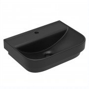 Раковина для ванної Volle Solo 54х39,5 см накладна/підвісна кераміка матовий чорний 13-55-113Black